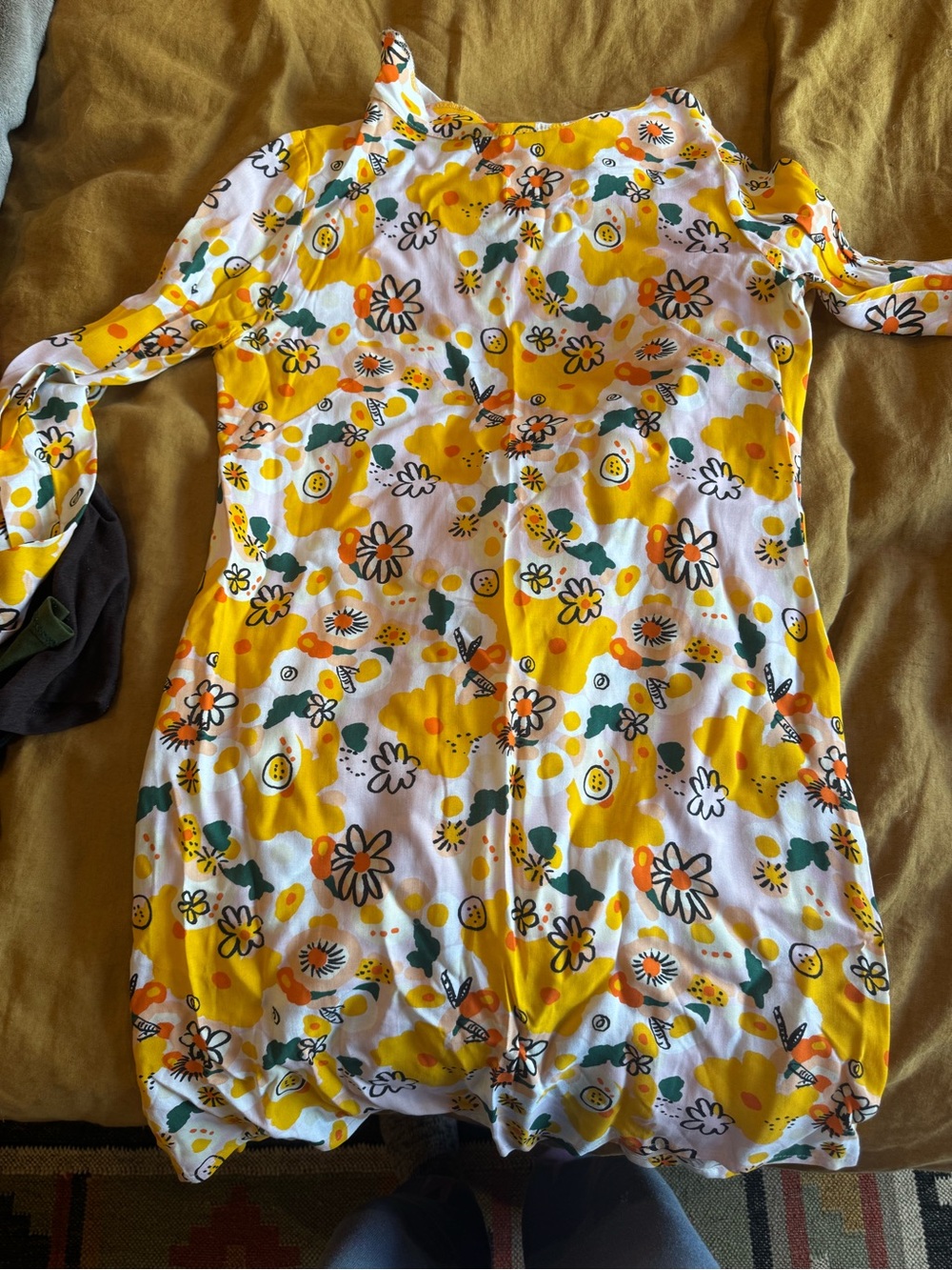 Nooworks Vittoria Daisy Floral Shift Mini Dress XS